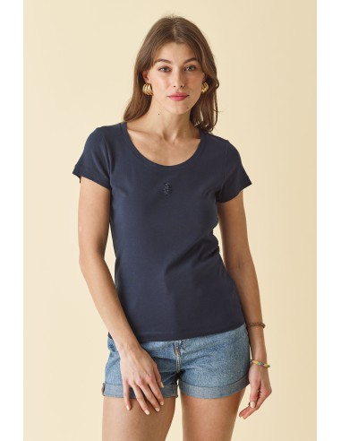 T-Shirt Sequins Navy