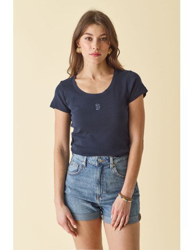 T-Shirt Sequins Navy