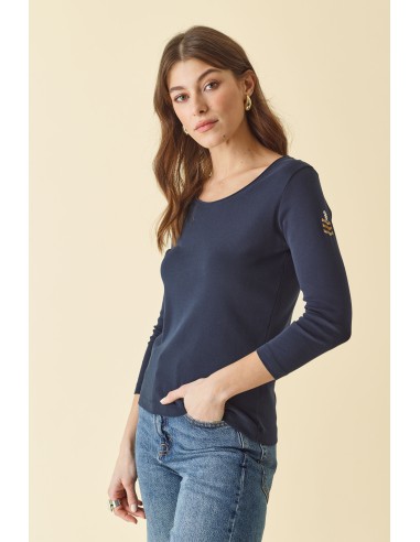 T-Shirt Chevron Navy