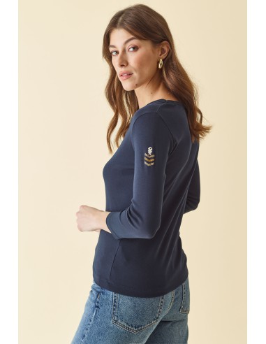 T-Shirt Chevron Navy