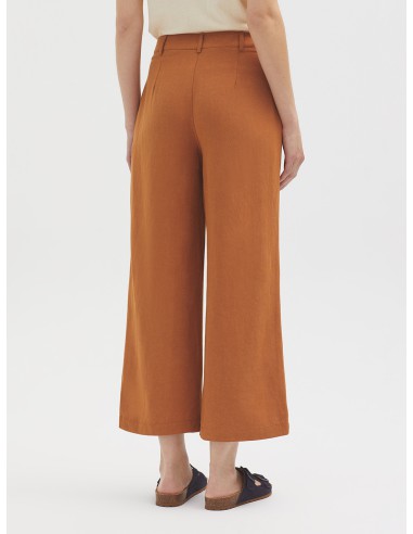 Maxipantalon pinces lin