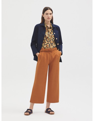 Maxipantalon pinces lin