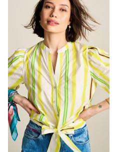 Blouse - Striped Lemon