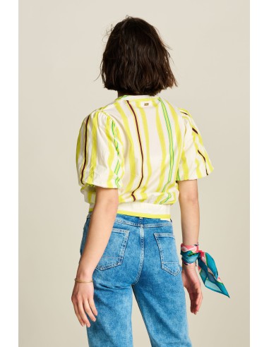 Blouse - Striped Lemon