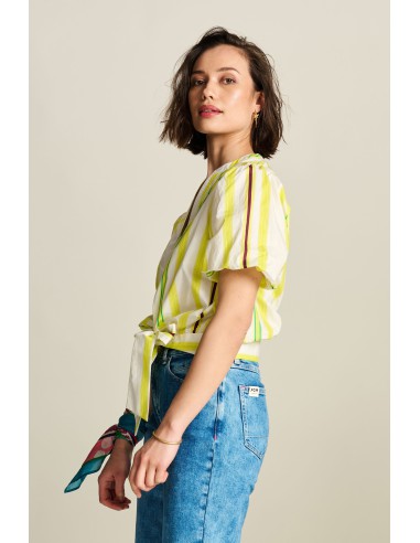 Blouse - Striped Lemon