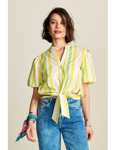 Blouse - Striped Lemon