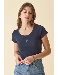 T-Shirt Sequins Navy